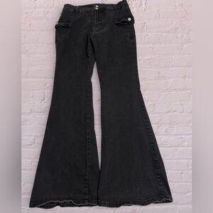 Chic Black Flare Jeans for Women